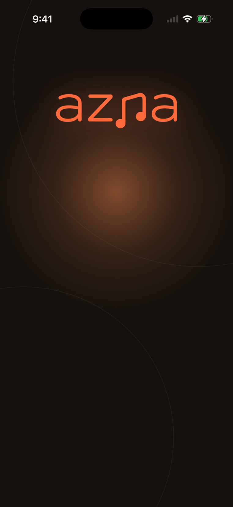 AZNA opening screen